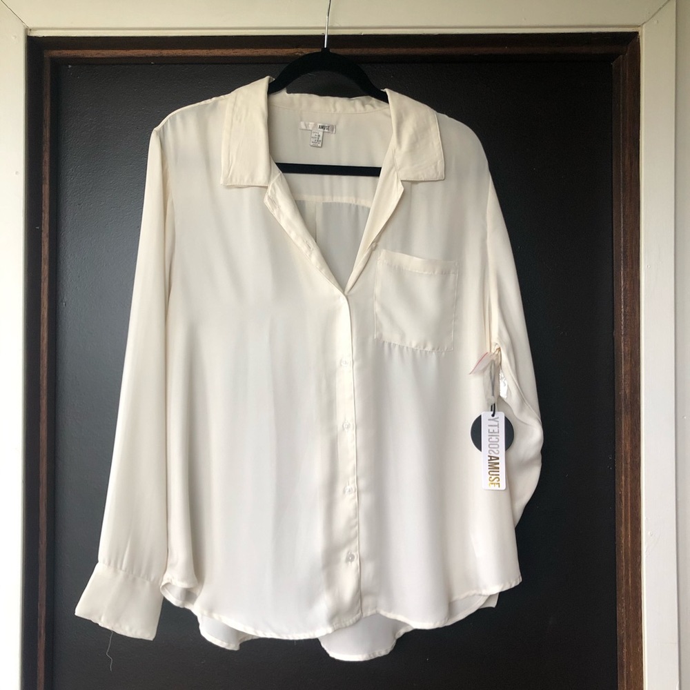 Amuse Society Sheer Blouse